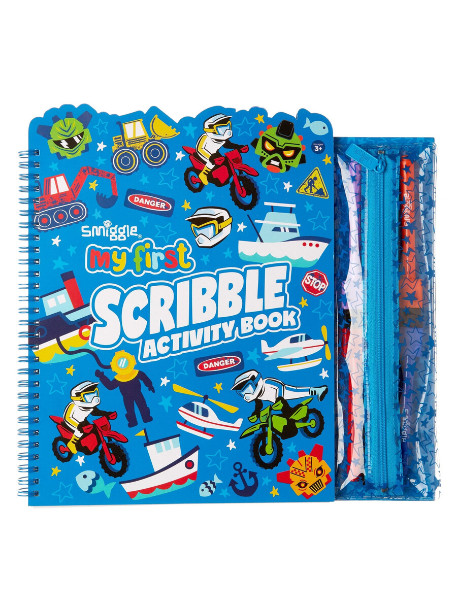 min första smiggle scribble-aktivitetsbok