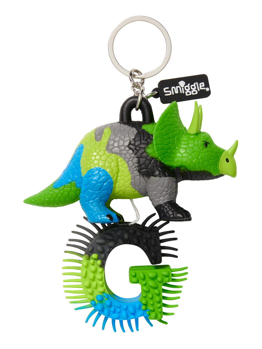 dinosaurie alfabet nyckelring