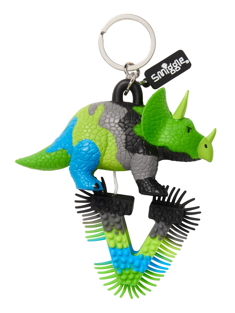 dinosaurie alfabet nyckelring