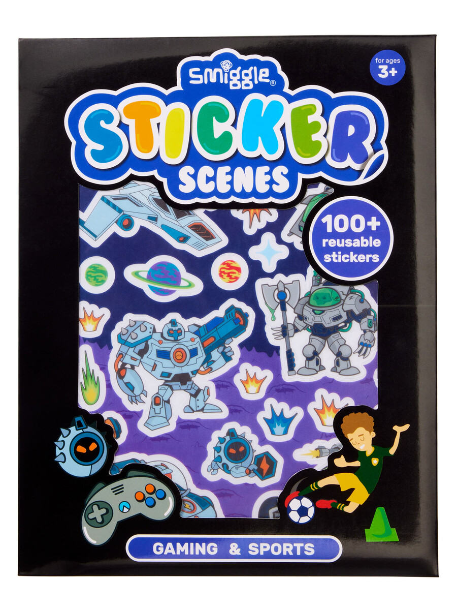 spela scener klistermärkesbok