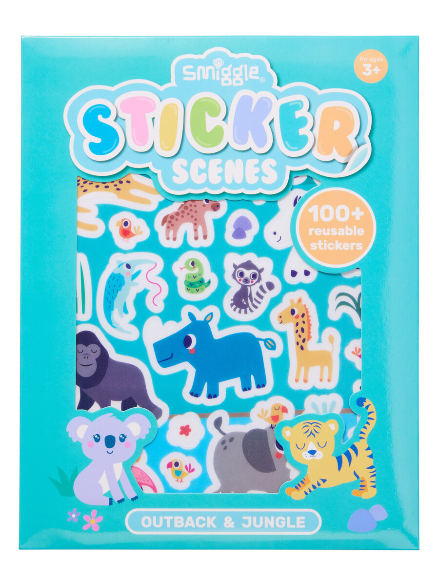 spela scener klistermärkesbok