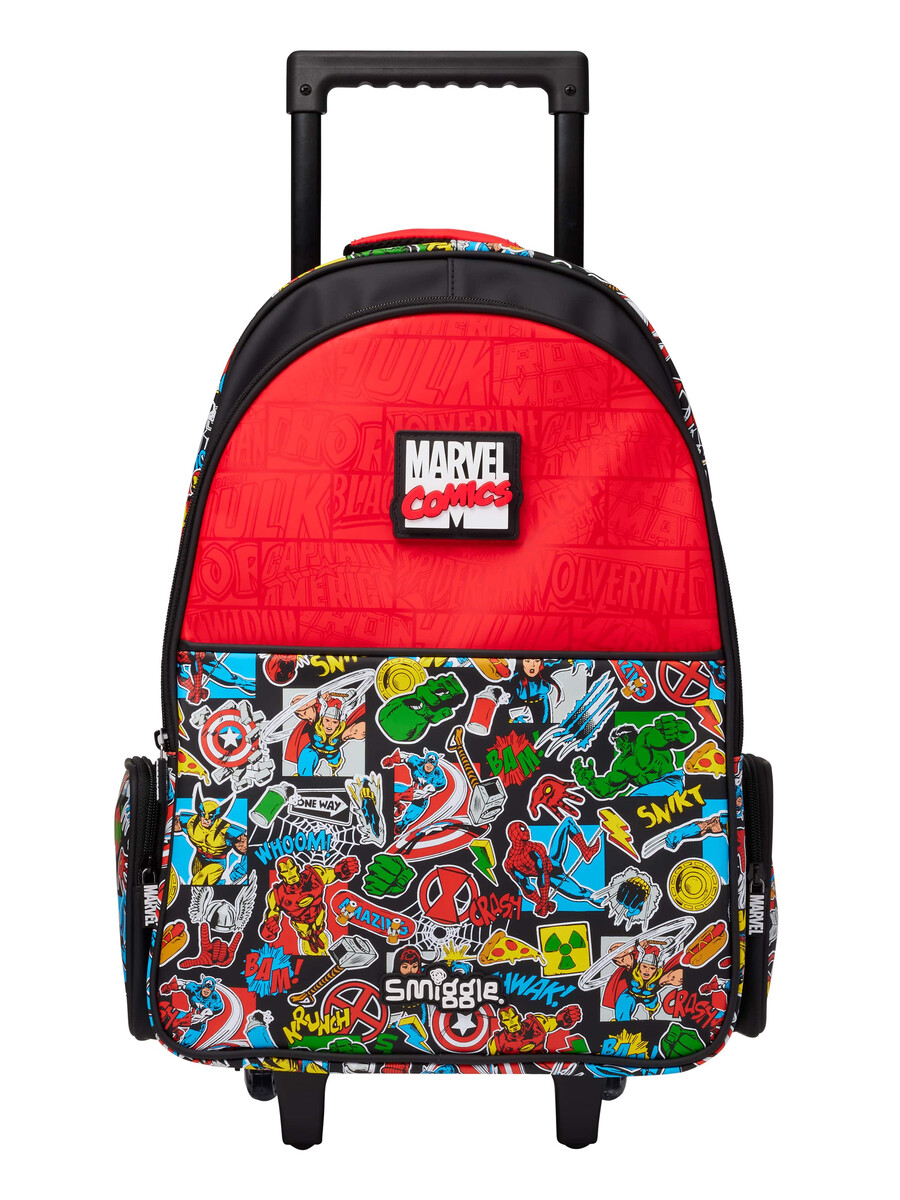 marvel trolley ryggsäck med lysande hjul