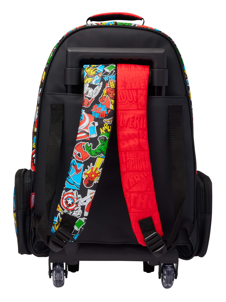 marvel trolley ryggsäck med lysande hjul