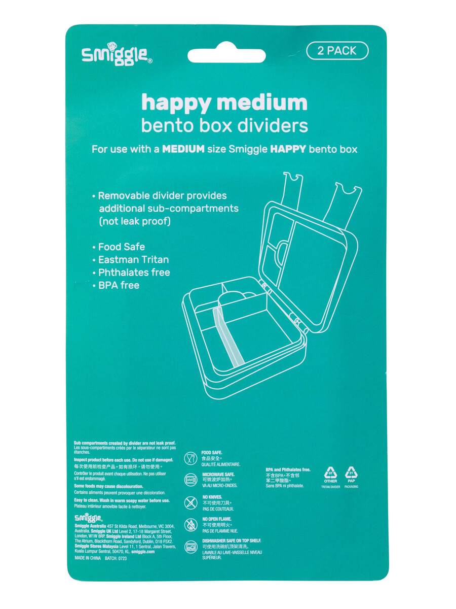 reservdelare till happy bento lunchlådor x2