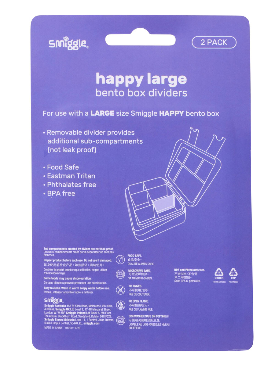 reservdelare till happy bento lunchlådor x2
