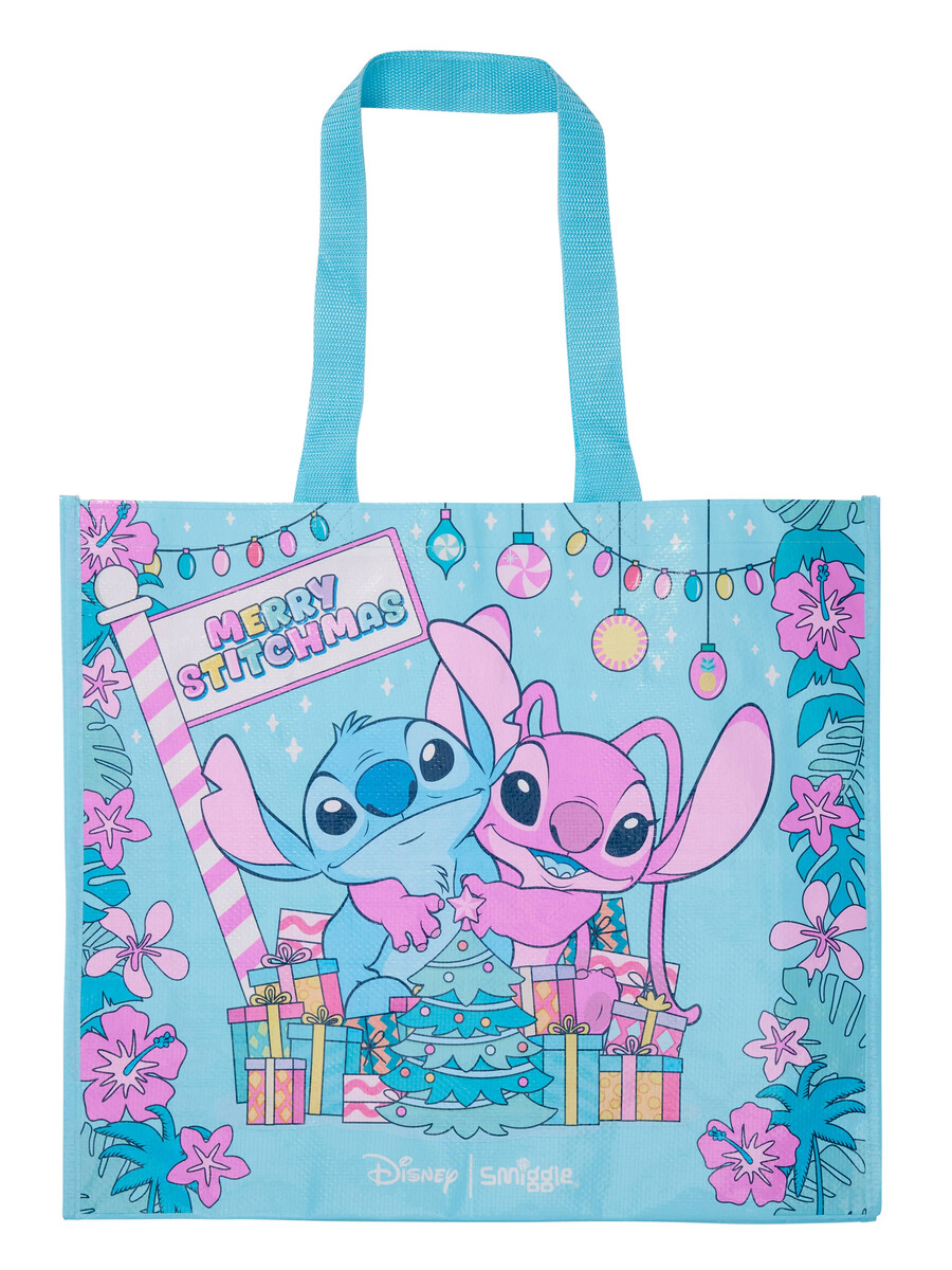 disney stitch stor återanvänd mig-väska