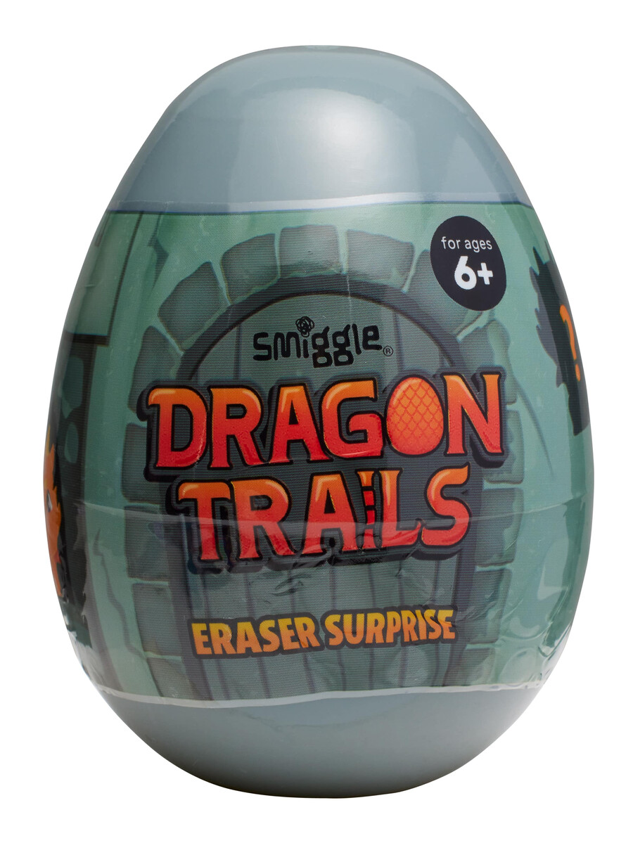 drakspår suddgummi överraskningsägg