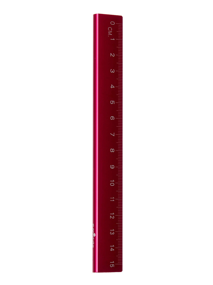 metallisk linjal 15 cm