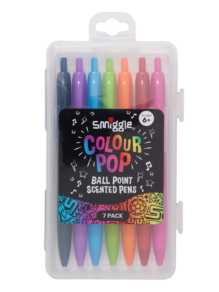 doftpennor med kulspetspenna i färgen colour pop 7-pack