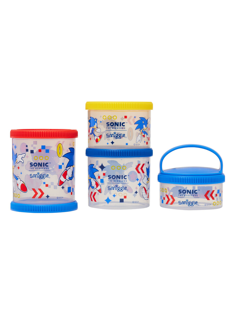 sonic the hedgehog stora snack stapelbehållare