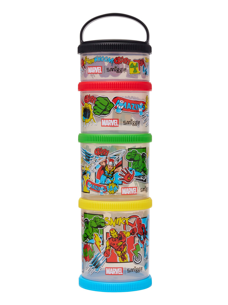 marvel stora snacks- och stapelbehållare