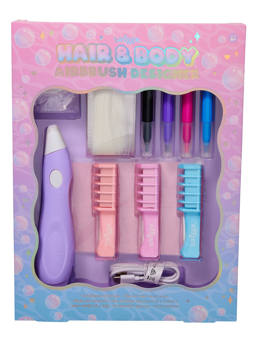 presentpaket för airbrush för hår och kropp