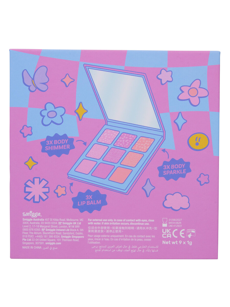 glitter shimmer-palett