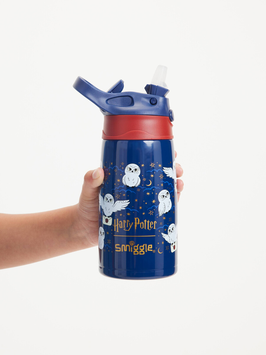 hedwig junior rostfritt stål flip dryckesflaska 400ml