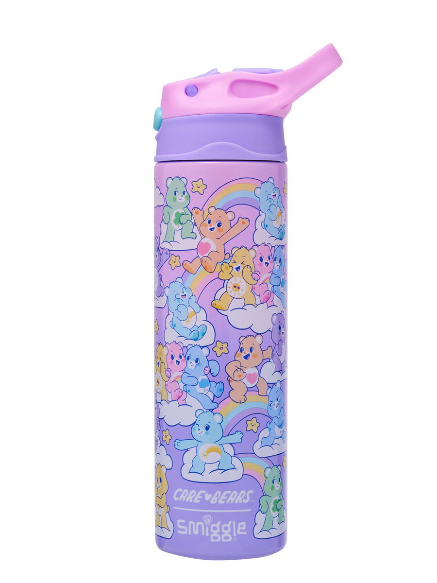 care bears isolerad rostfri stålflaska med flipfunktion 520 ml