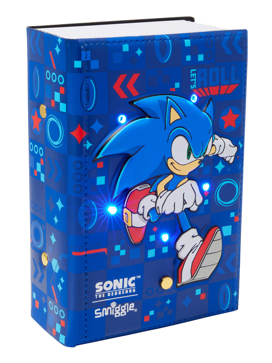 sonic the hedgehog light up booksafe