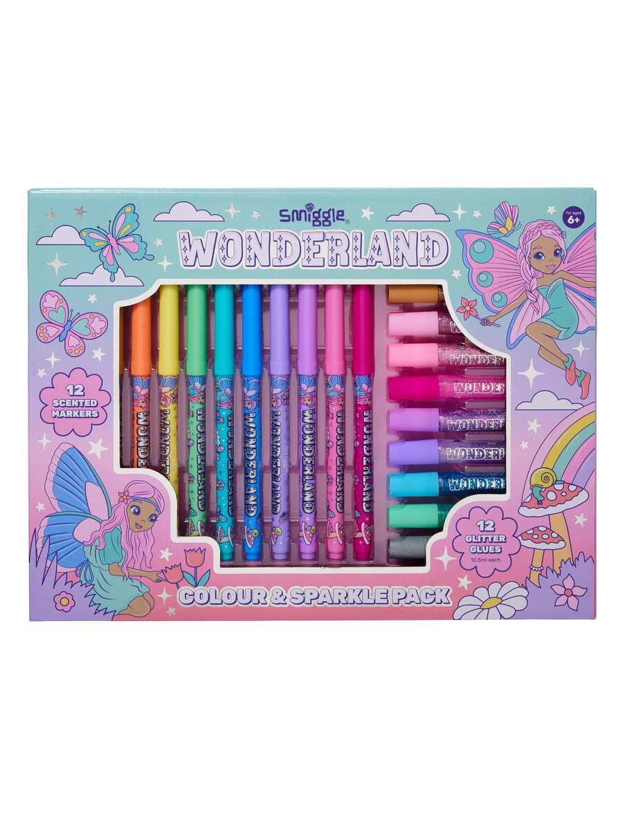 wonderland färg glitter pack