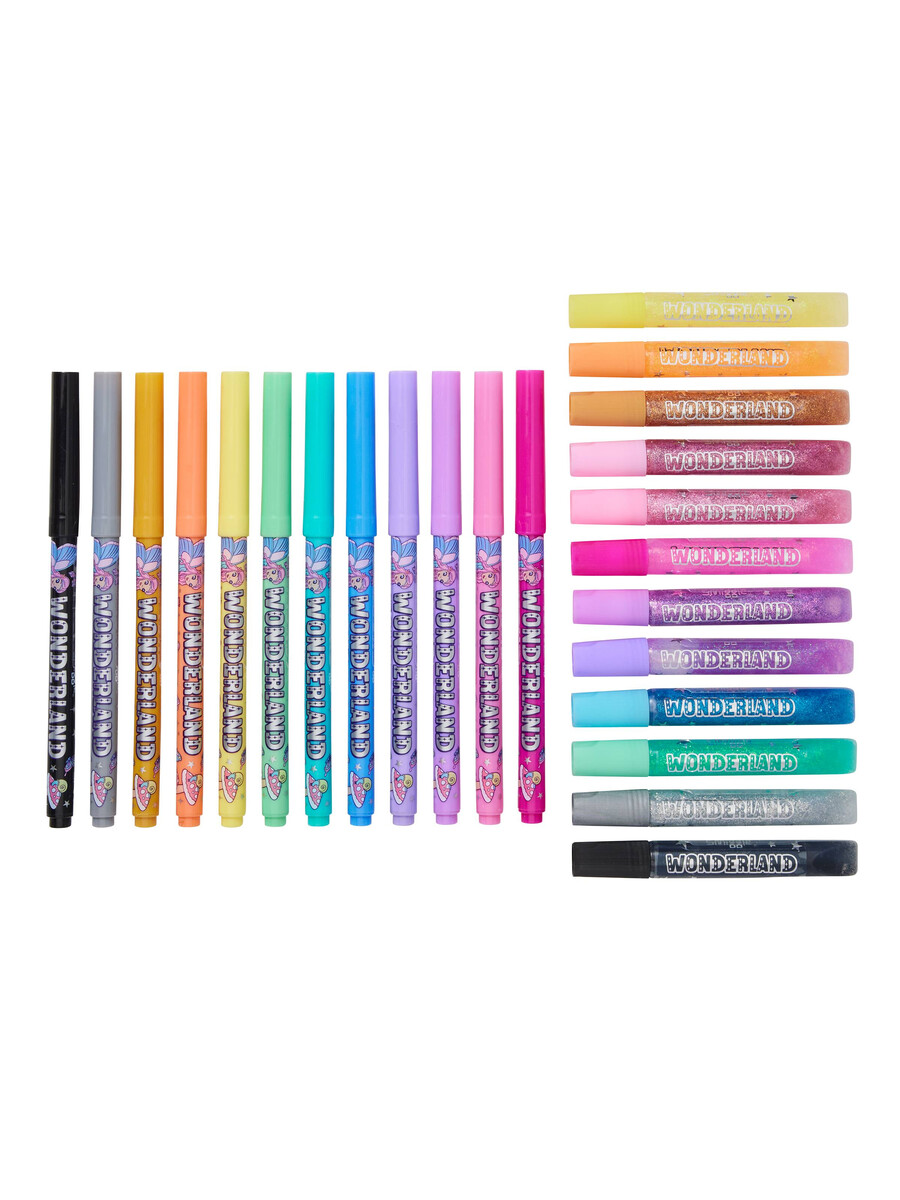wonderland färg glitter pack