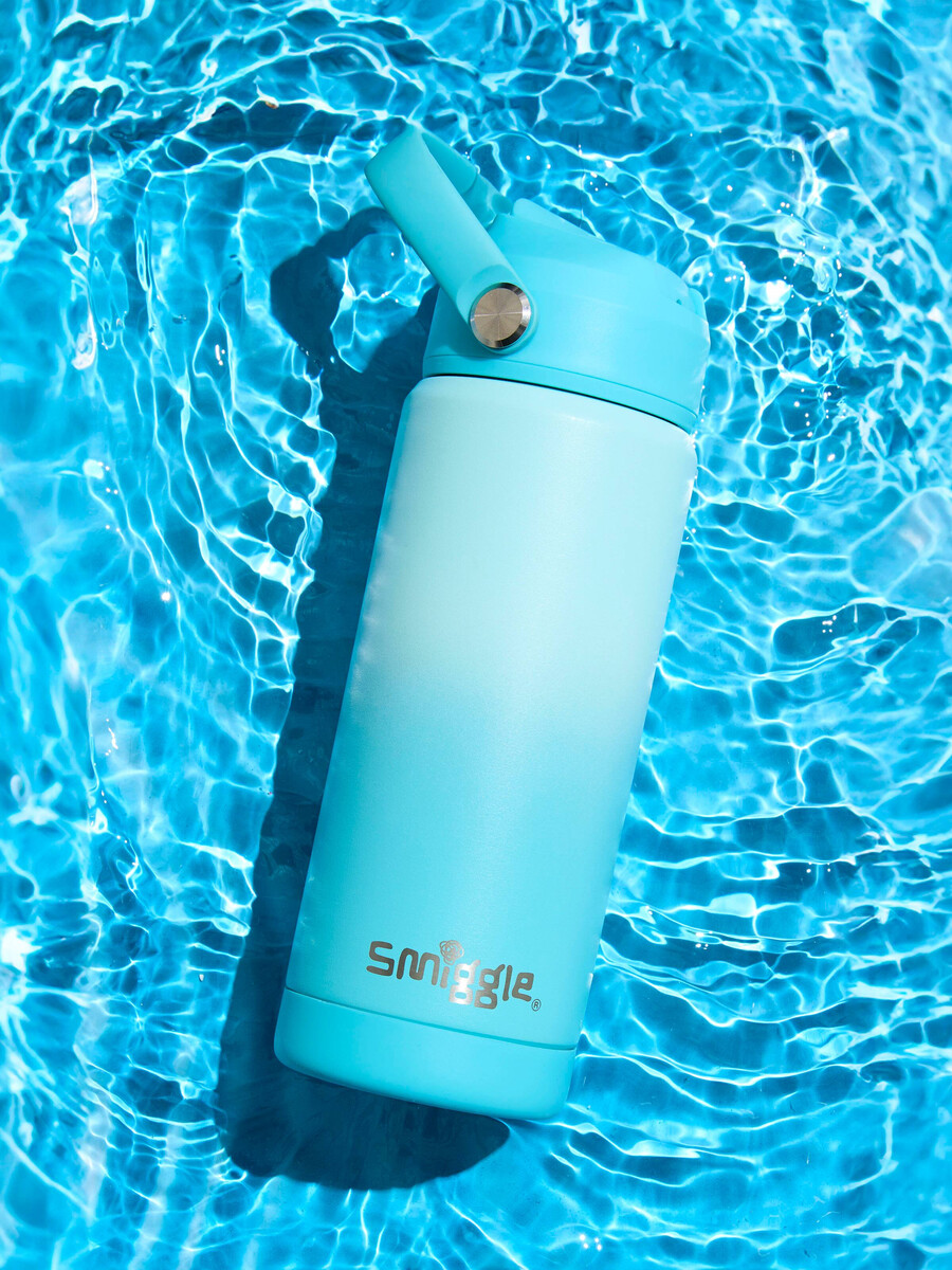 squiggle isolerad dryckesflaska i rostfritt stål 550 ml