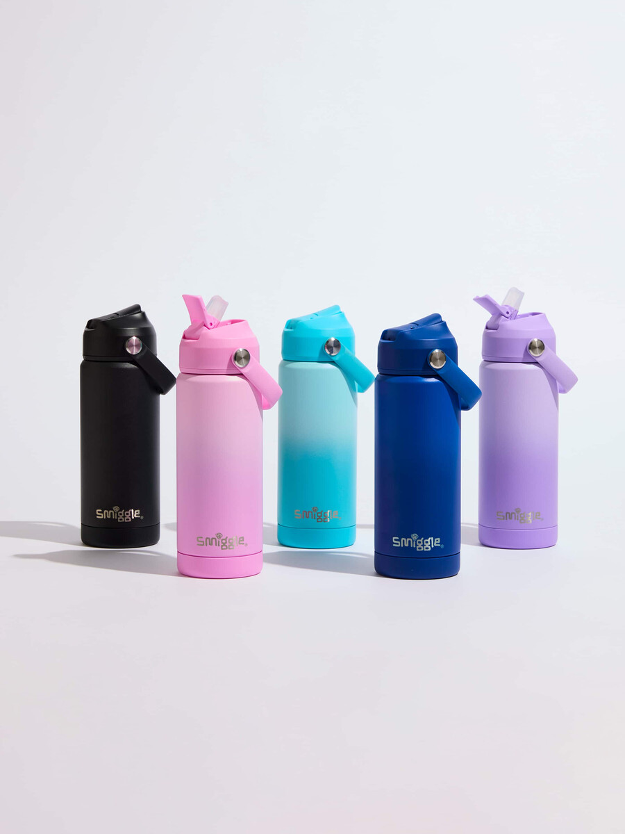 squiggle isolerad dryckesflaska i rostfritt stål 550 ml