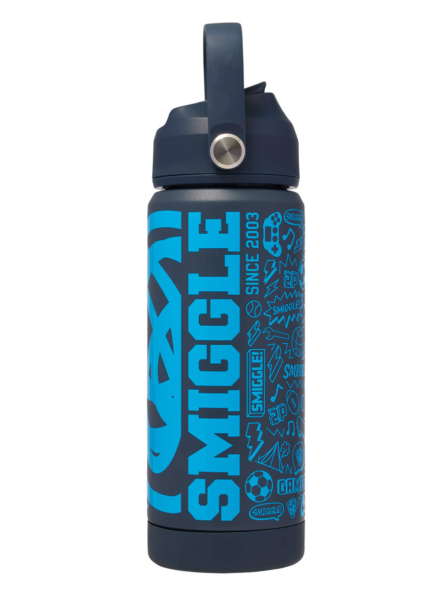 squiggle isolerad dryckesflaska i rostfritt stål 550 ml