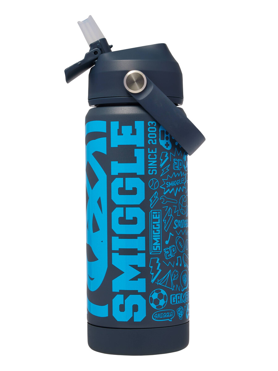 squiggle isolerad dryckesflaska i rostfritt stål 550 ml