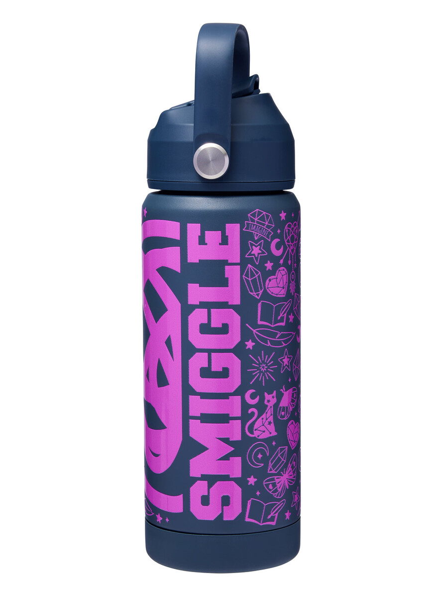 squiggle isolerad dryckesflaska i rostfritt stål 550 ml