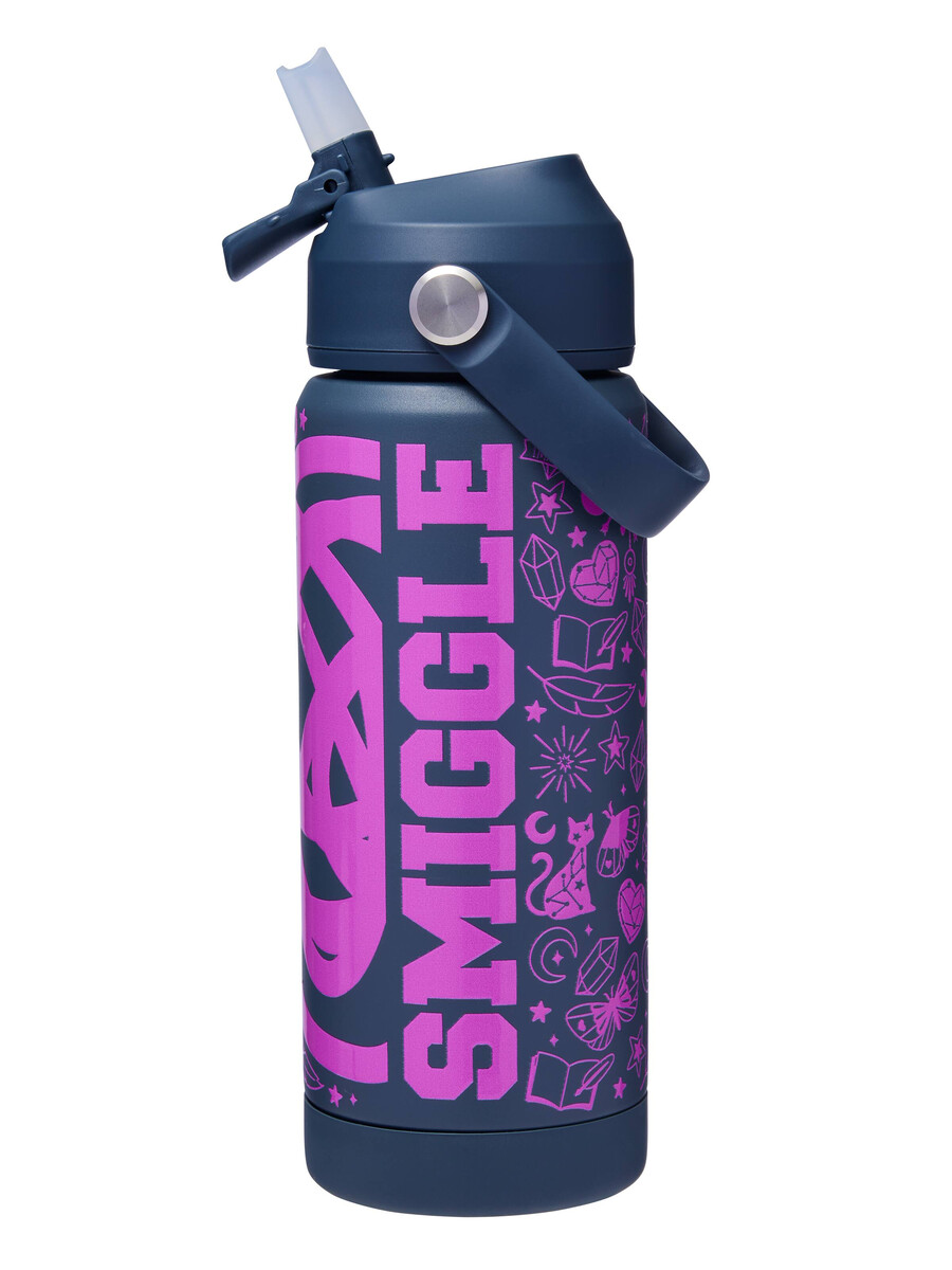 squiggle isolerad dryckesflaska i rostfritt stål 550 ml