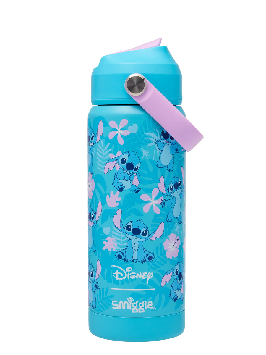 stitch squiggle isolerad dryckesflaska i rostfritt stål 550 ml