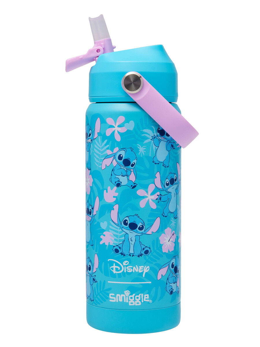 stitch squiggle isolerad dryckesflaska i rostfritt stål 550 ml