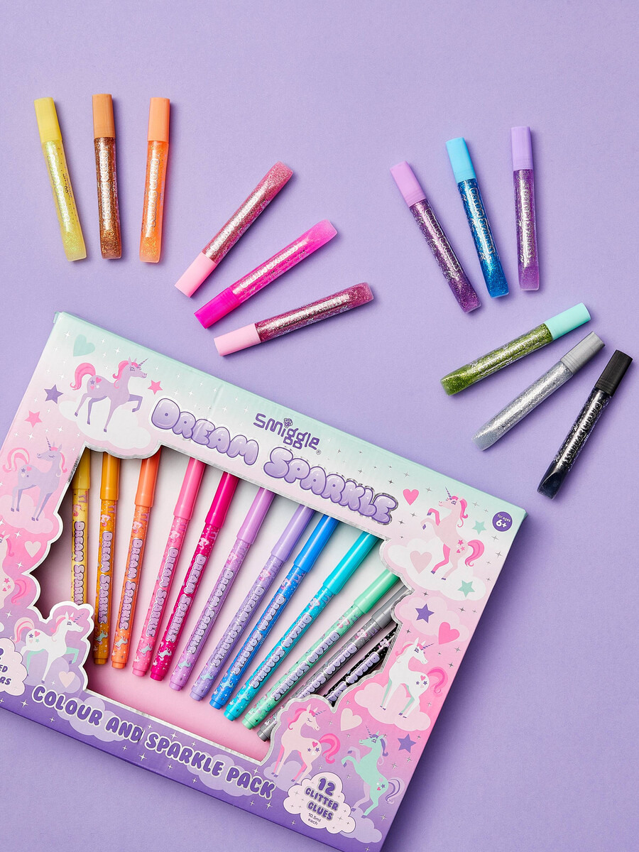 dream sparkle färg och glitterpaket