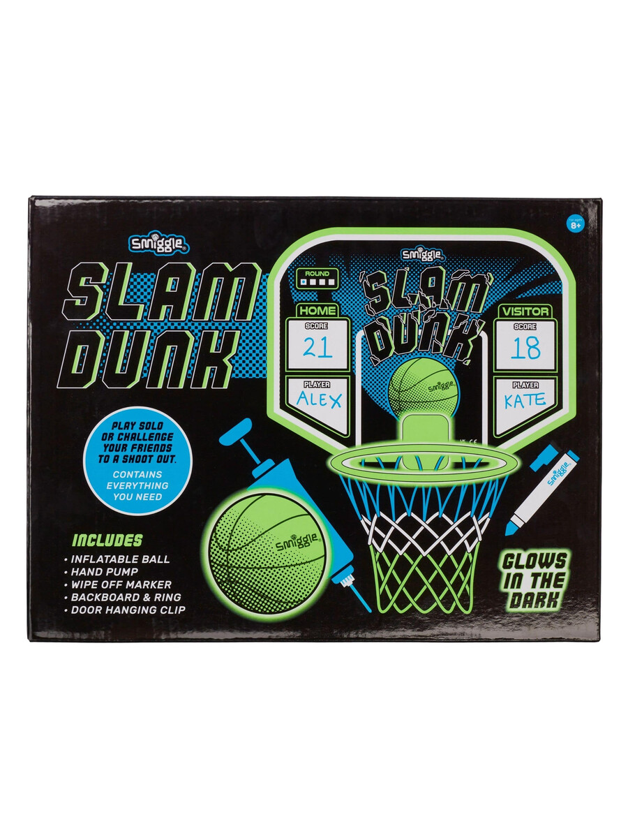 slam dunk självlysande basketset