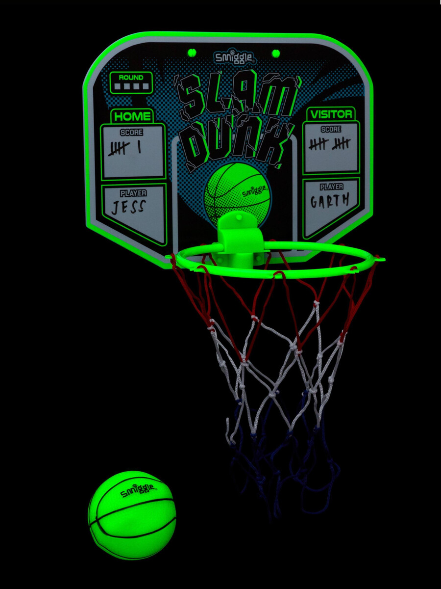 slam dunk självlysande basketset