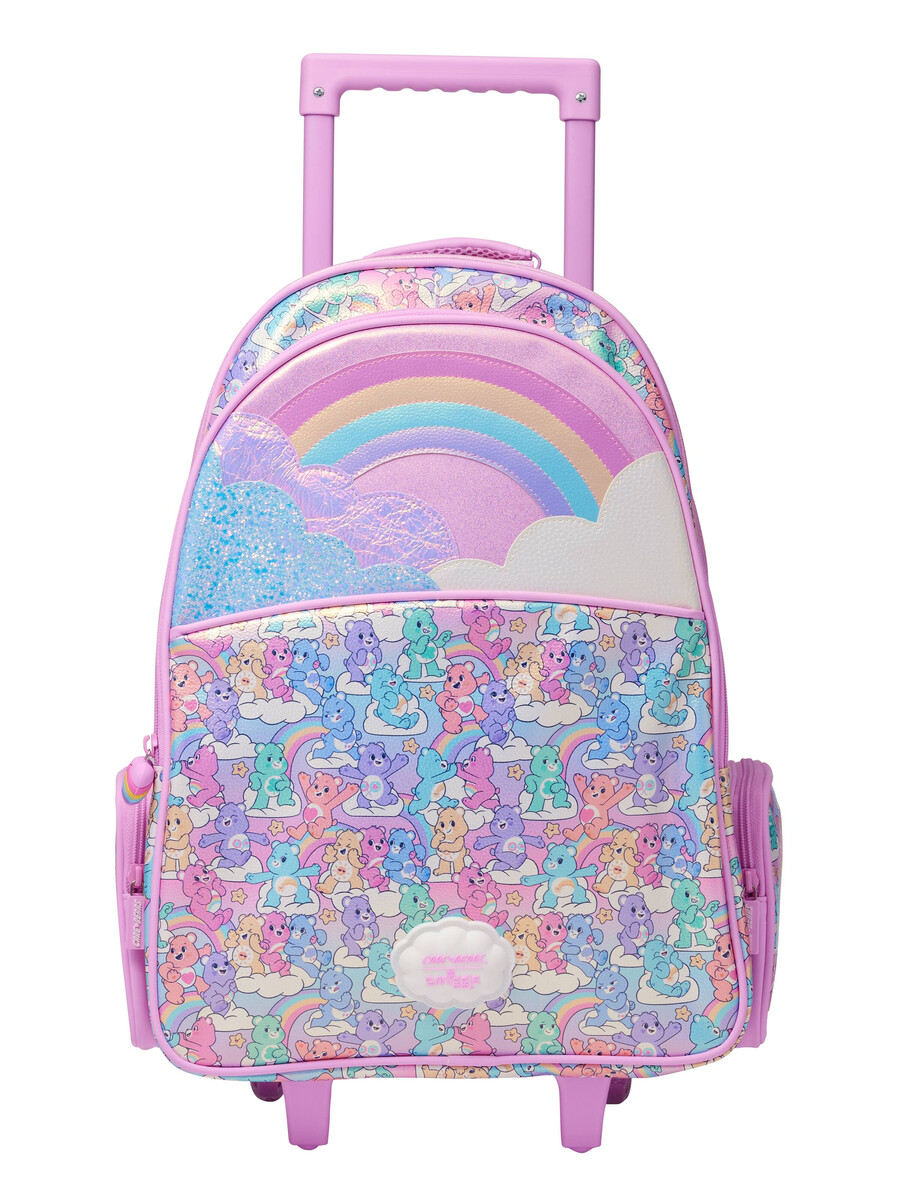 care bears trolleyryggsäck med upplysta hjul